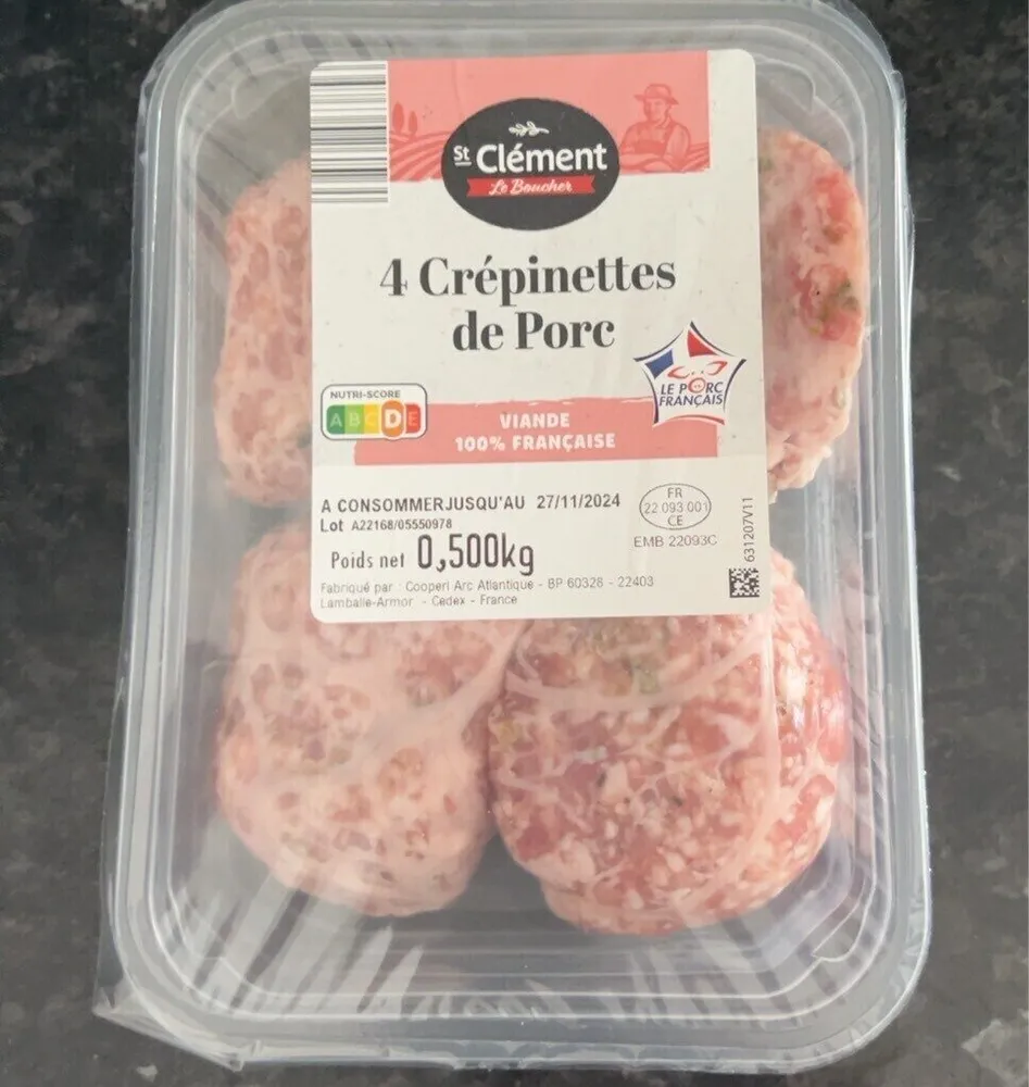 Crépinettes de porc