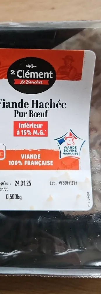 Viande Hachée Pur Bœuf