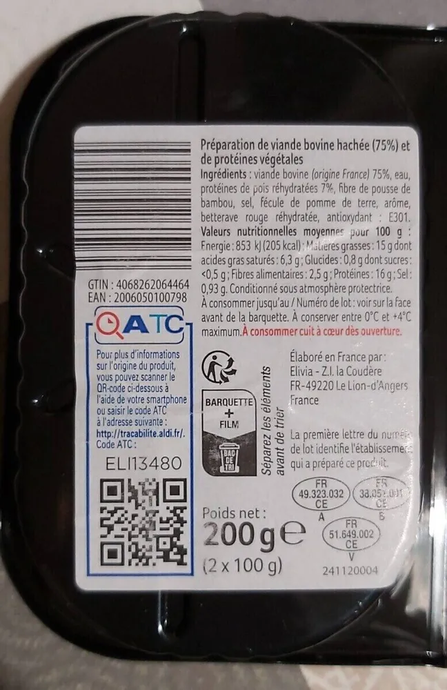 Haches au bœuf