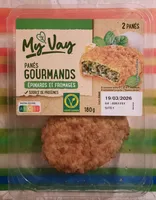 Panés gourmands épinards et fromages