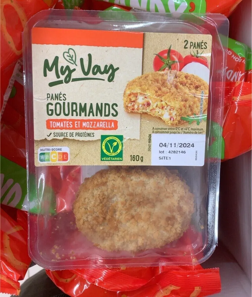 Panés gourmands tomates et mozzarella