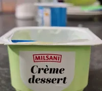 Crème dessert saveur pistache