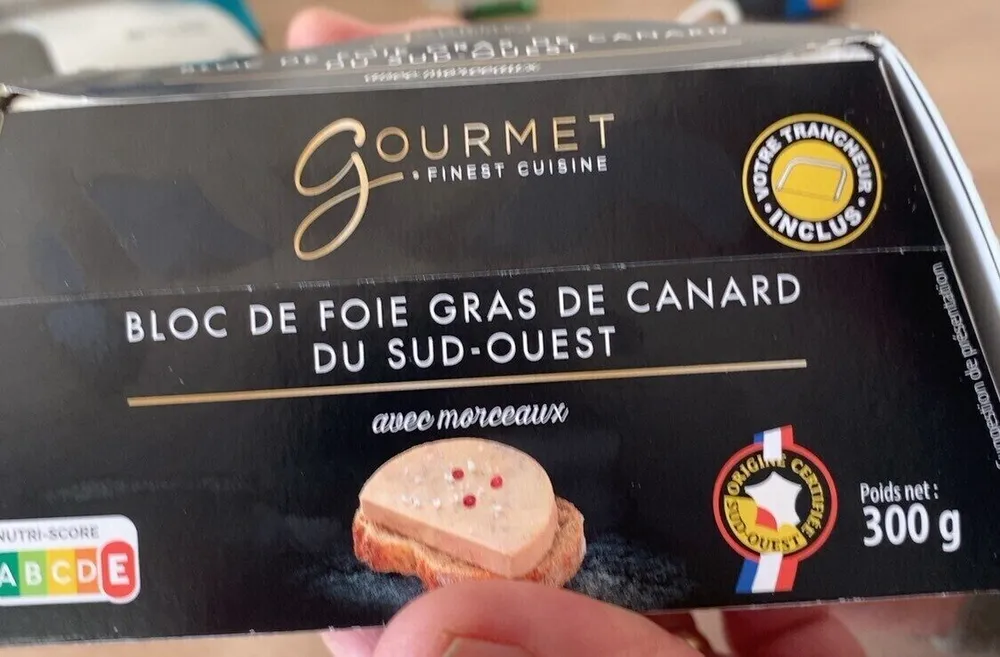 Bloc de foie gras de canard du Sud-Ouest