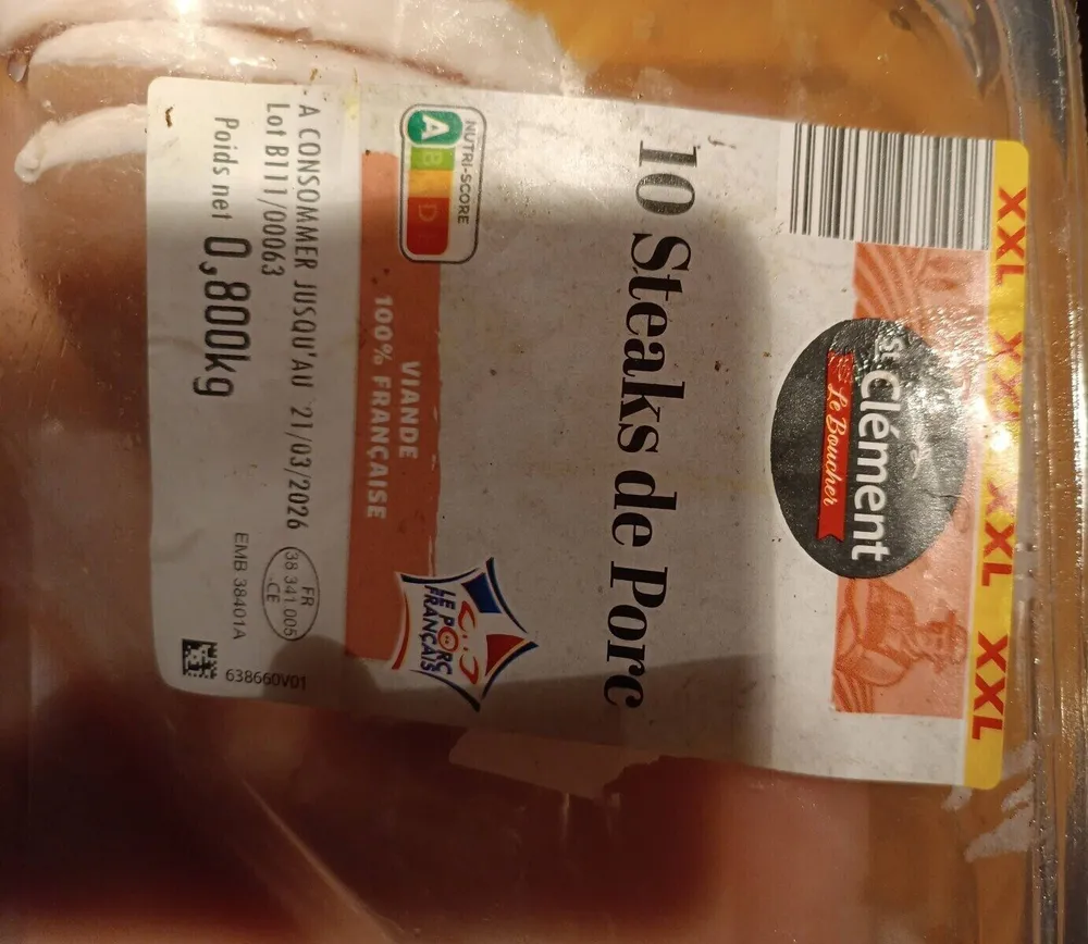 Steak de porc