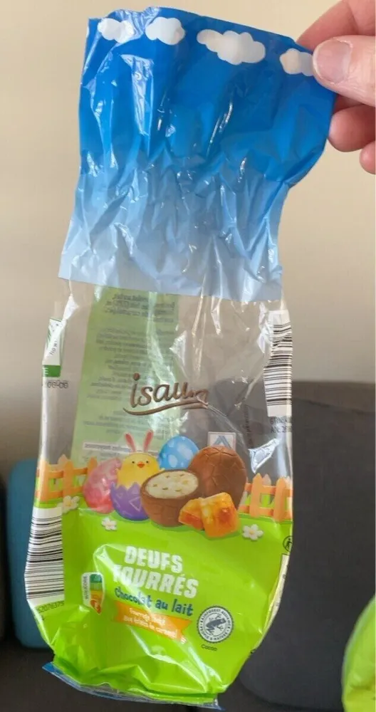 Oeufs fourrés chocolat au lait