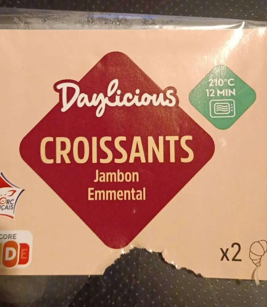 Croissants jambon emmental