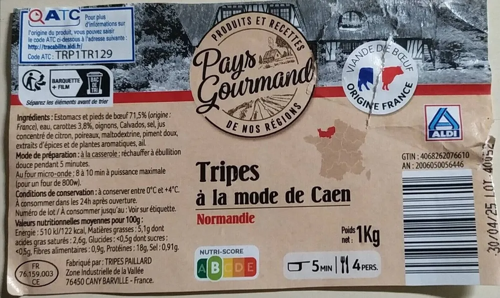 Tripes à la monde de Caen