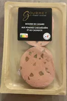 mousse de canard aux pilme caramélisée et au calvados