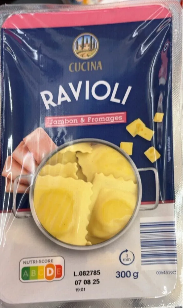 RAVIOLI Jambon & Fromages