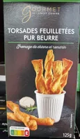 Torsades feuilletés pur beurre fromage de chèvre romarin