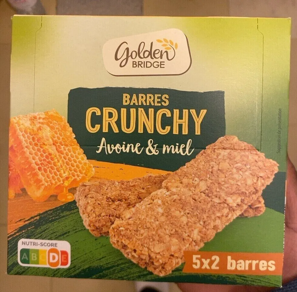 Barres CRUNCHY avoine & miel