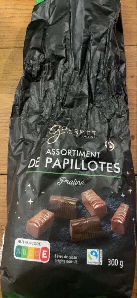 Assortiment de papillotes pralinés