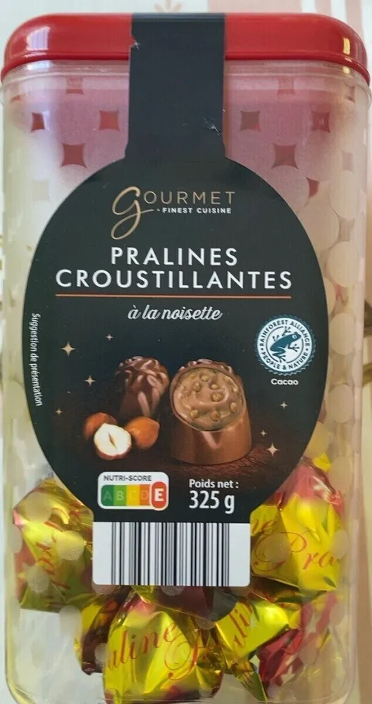 Pralines croustillantes à la noisette