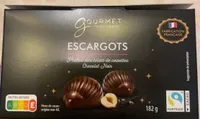 Escargots noir praliné aux éclats de noisettes
