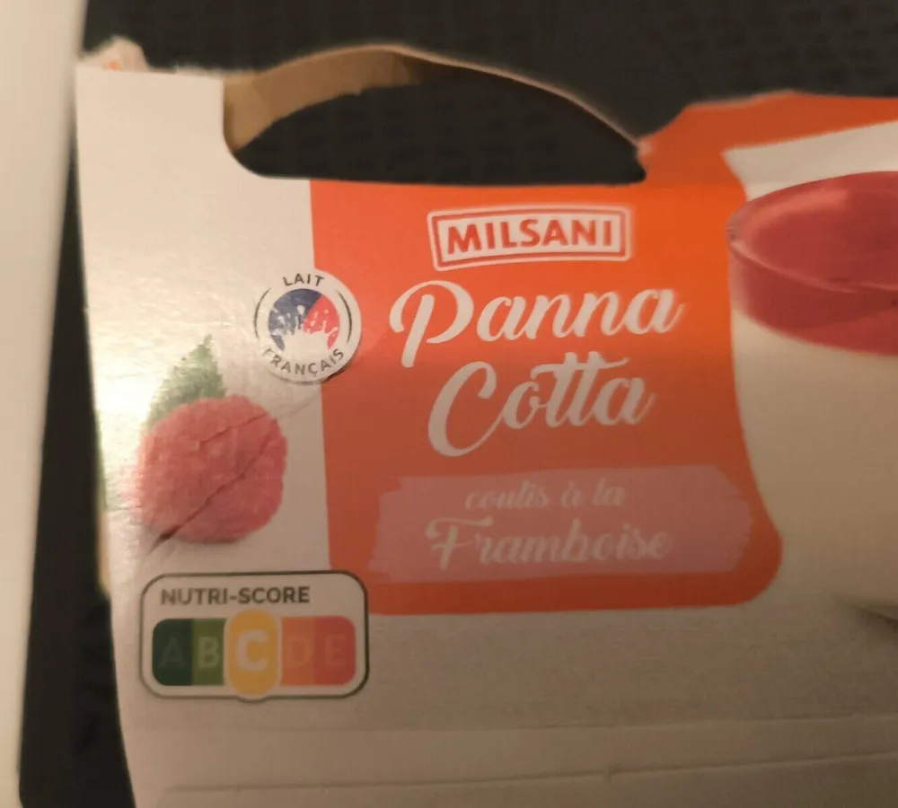 Panna coulis à la framboise