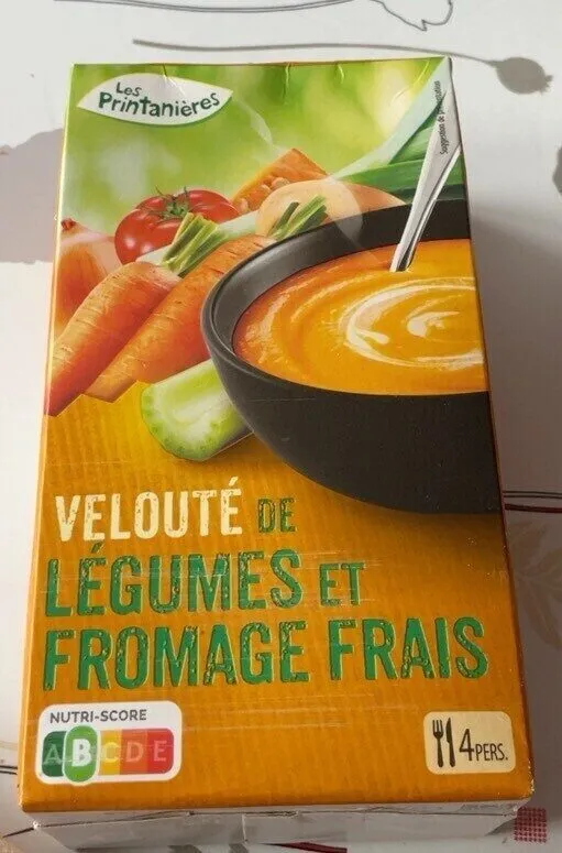 Velouté de légumes et fromage frais