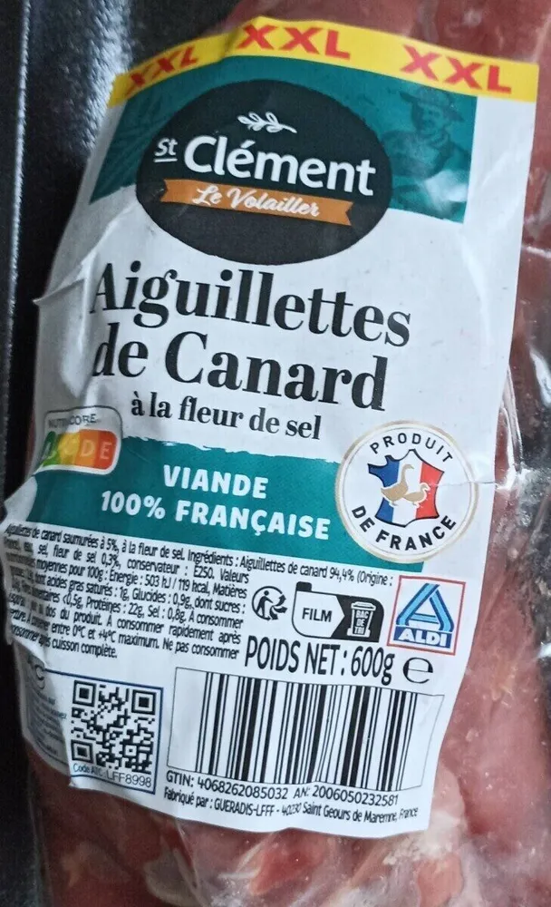 Aiguillettes de canard