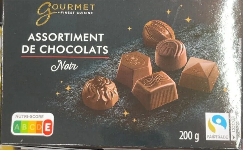 Assortiment de chocolat noir