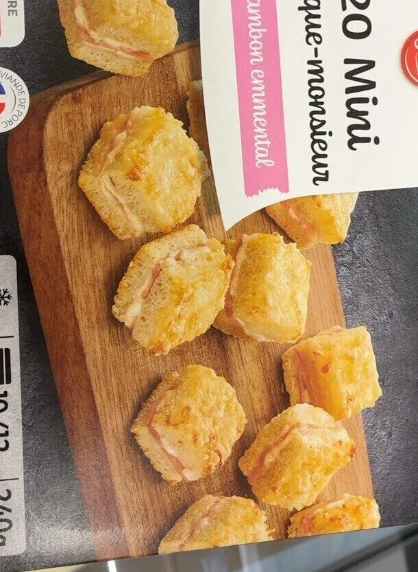 20 mini croque-monsieur jambon emmental