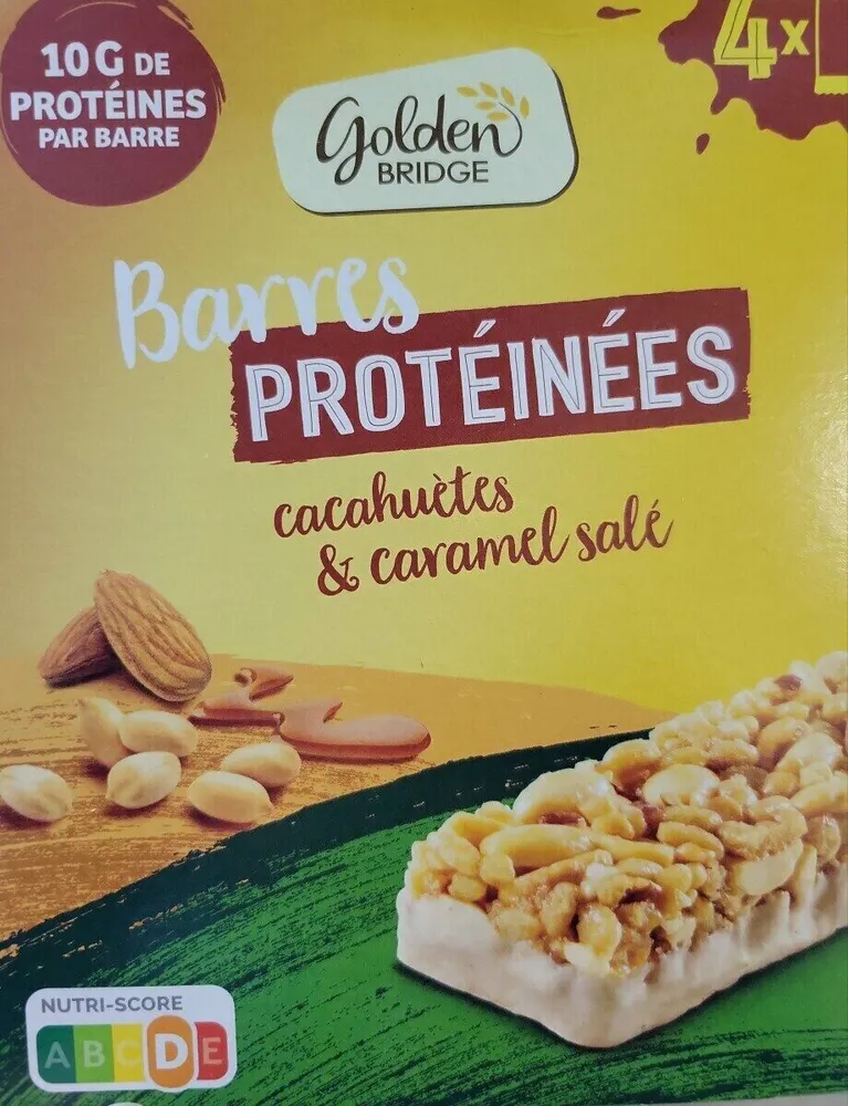 Barres protéines cacahuètes et caramel salé