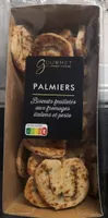 Palmiers biscuits feuilletés aux fromages italiens et pesto