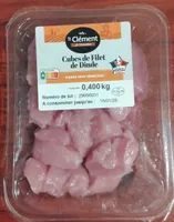 Cubes de filet de dinde