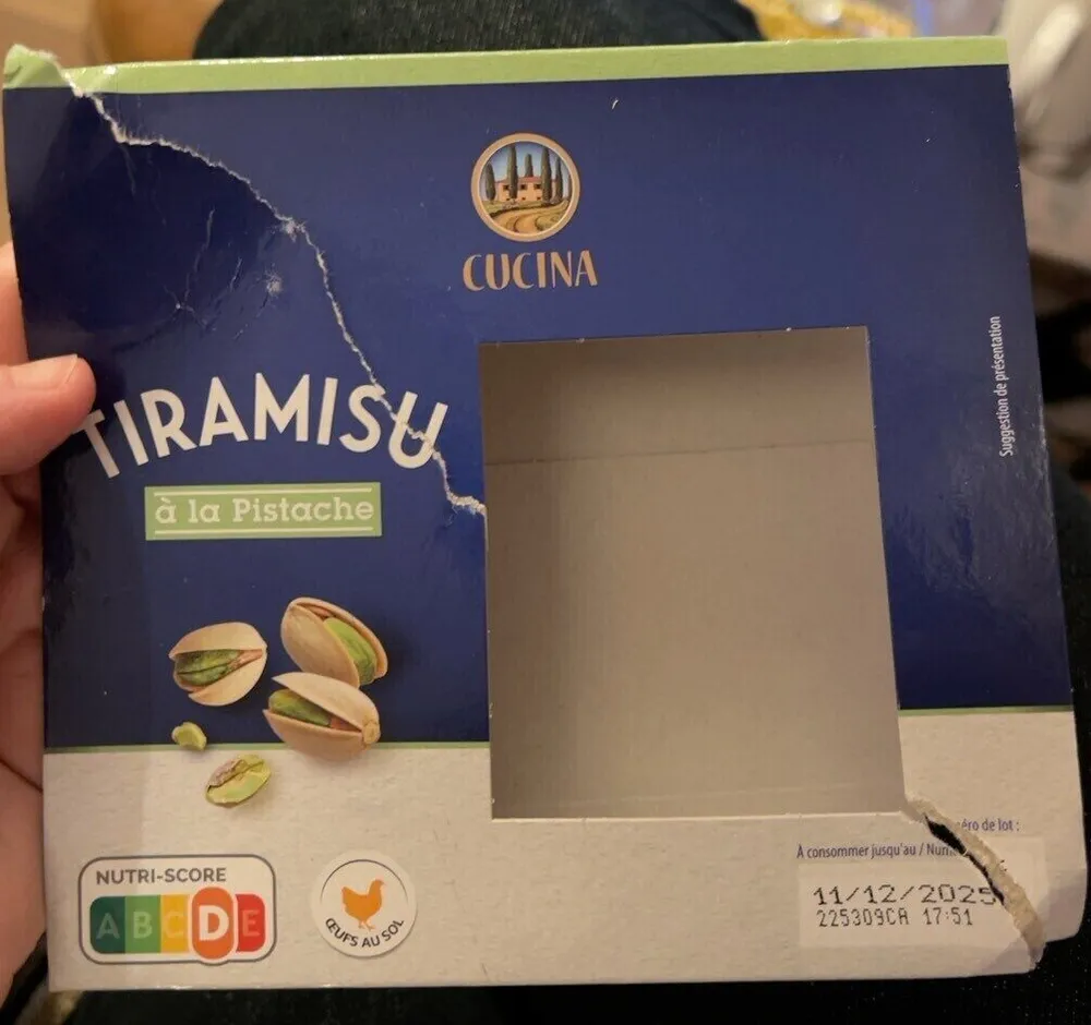Tiramisu a la pistache