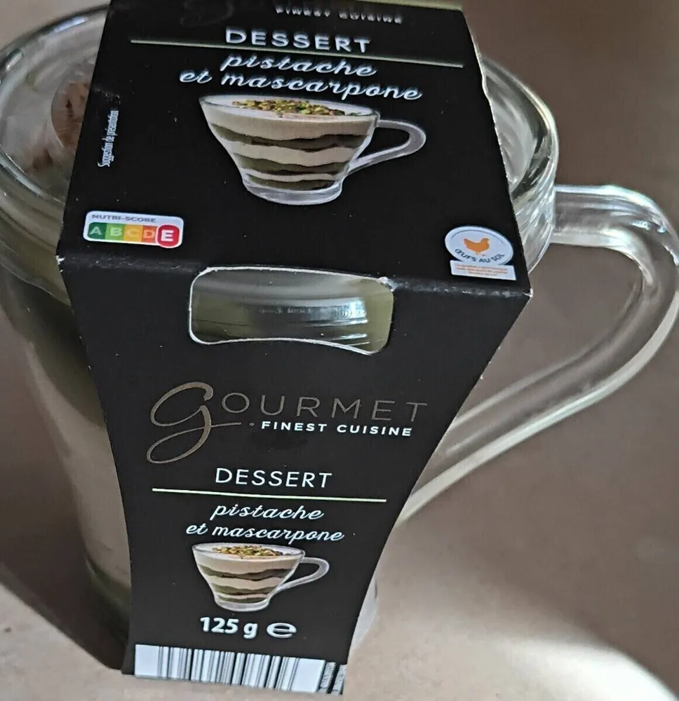 Dessert pistache et mascarpone