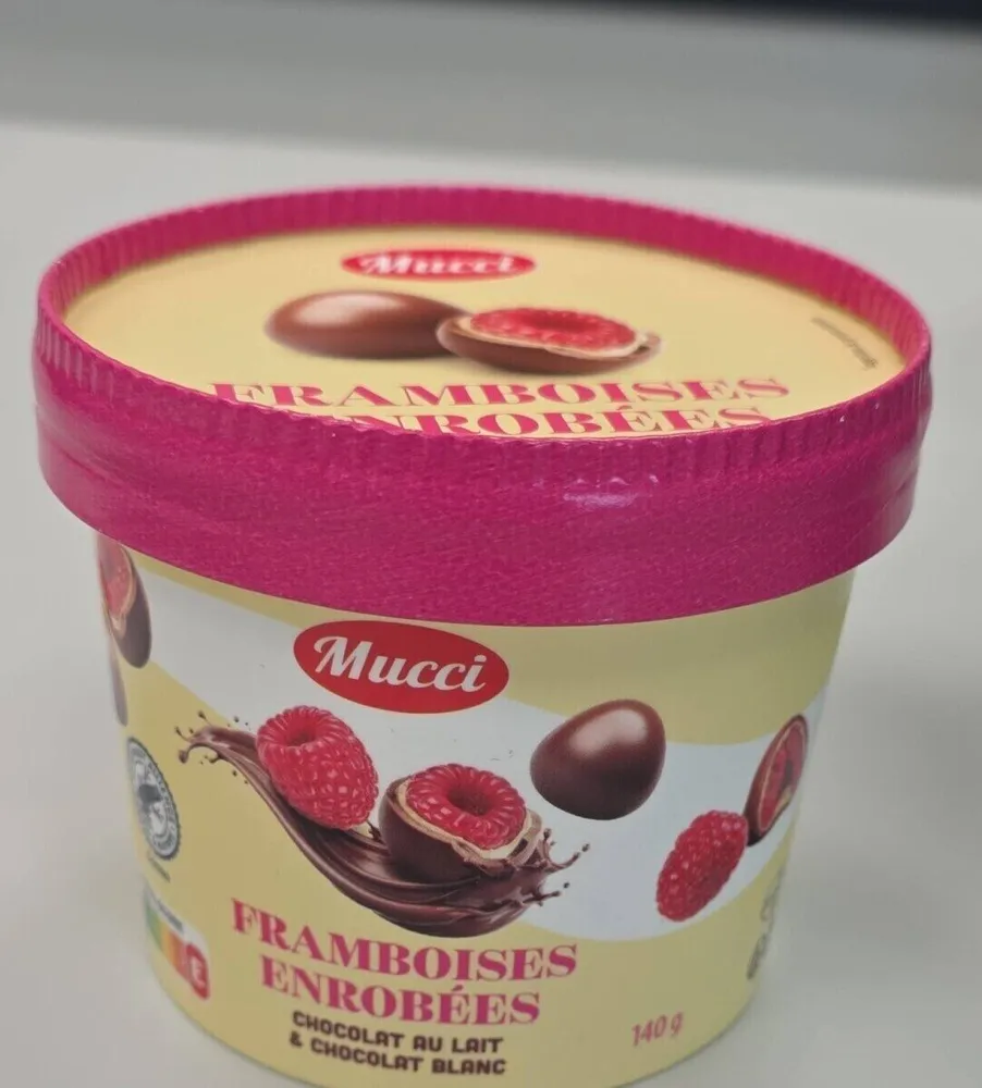 Framboises enrobées chocolat