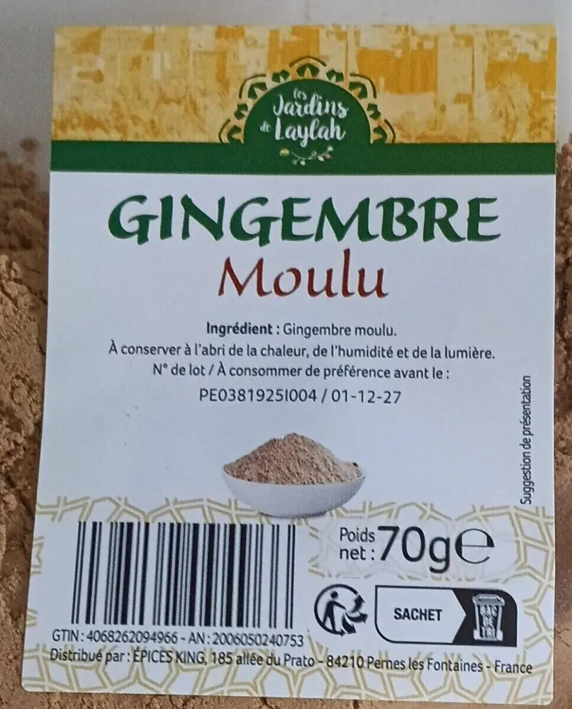 Gingembre moulu