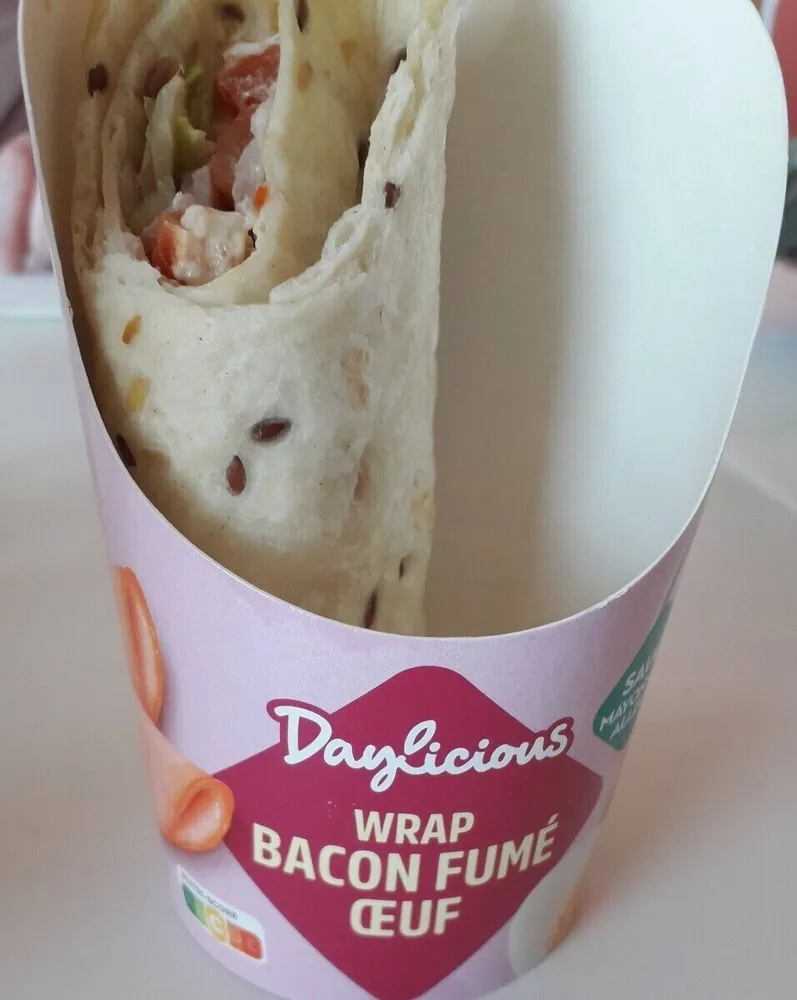 Wrap bacon fumé oeuf
