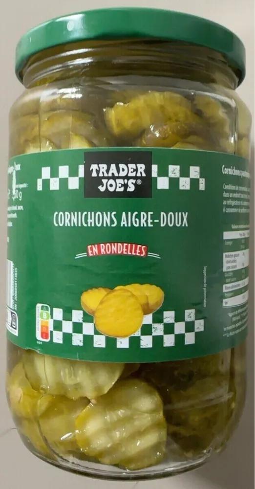 Cornichon aigre-doux en rondelles