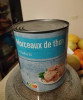 Morceaux de thon au naturel