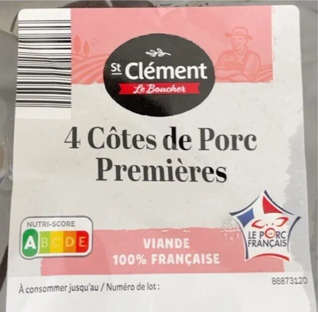 Cotes de porc premiere