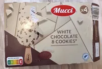 Glace White chocolate and cookies