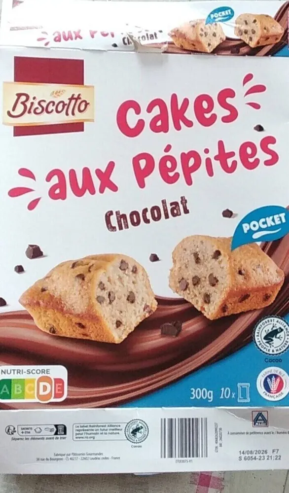 Cakes aux pépites chocolat