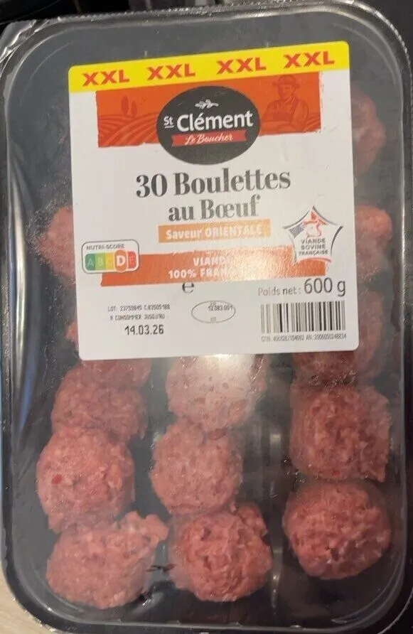 30 boulettes au Boeuf Saveur Orientale