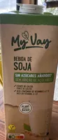 Bebida de soja sin azúcares añadidos