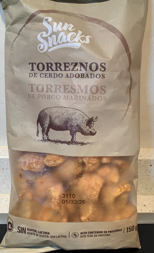 Torreznos de cerdo adobados