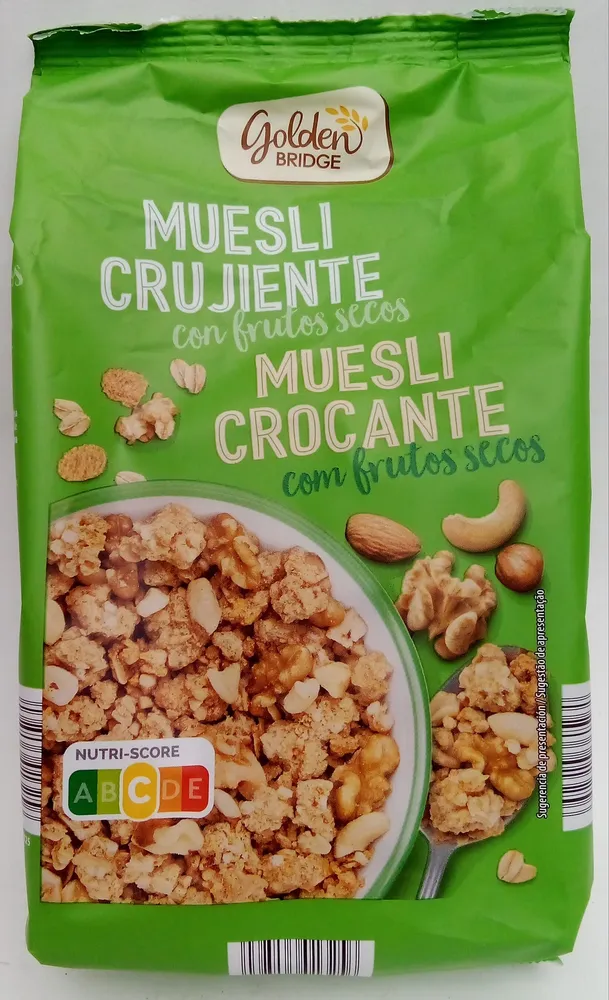 Muesli crujiente con frutos secos