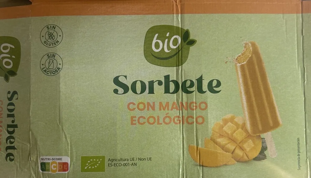 Sorbete con Mango