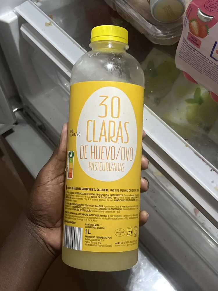 30 CLARAS DE HUEVO/OVO PASTEURIZADAS