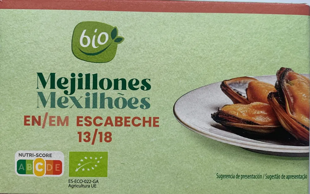 Mejillones ecológicos en escabeche