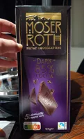 MOSER ROTH PRIVAT CHOCOLATIERS · DARK. 85% COCOA R