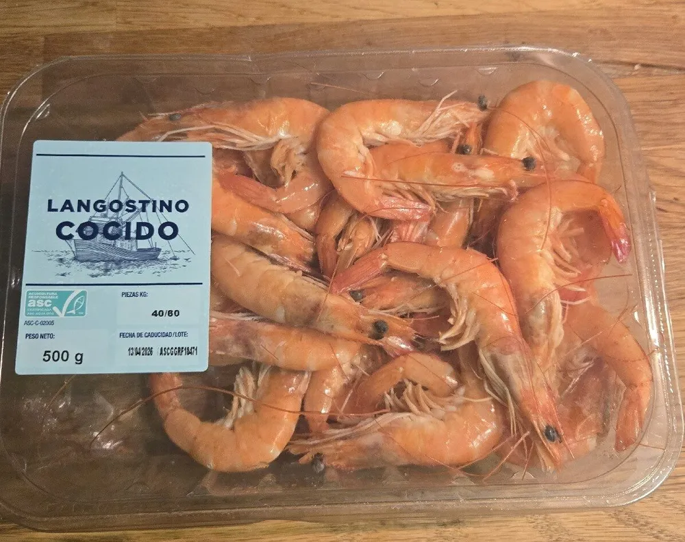 Langostino Cocido