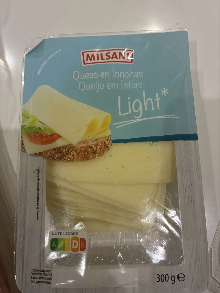 Queso en lonchas Light