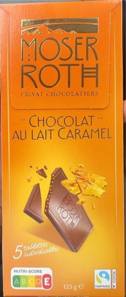 Chocolat au lait, caramel