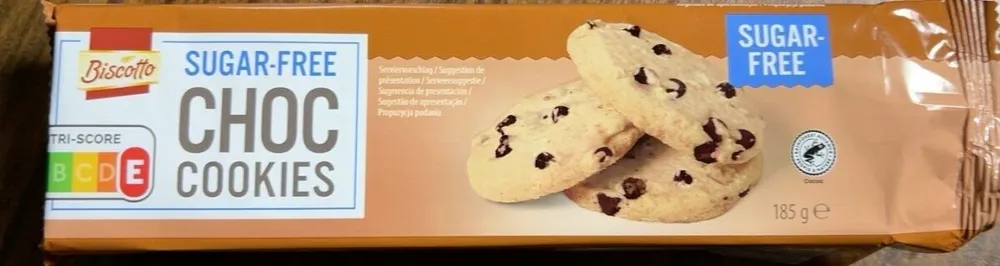 Choc cookies sugar-free