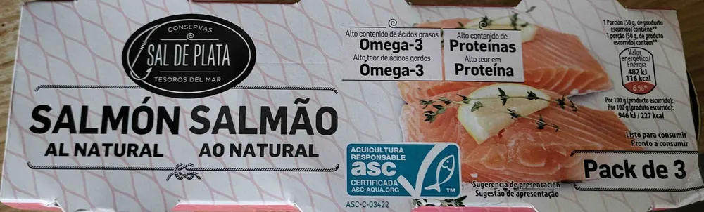 Salmón al natural