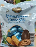 Karamellgebäck-Creme Eier gefüllte Vollmilchschokolade